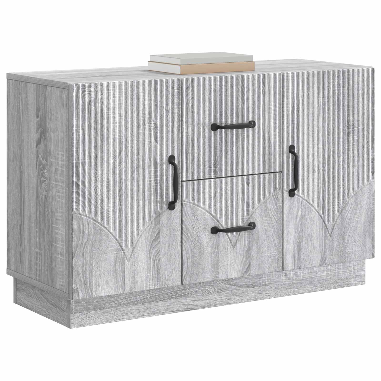 vidaXL Bufet Szary Sonoma 89 x 34,5 x 57 cm Drewno inżynieryjne