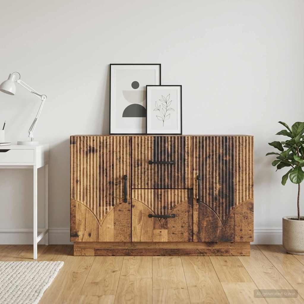 vidaXL Bufet Stare drewno 89 x 34,5 x 57 cm Drewno inżynieryjne