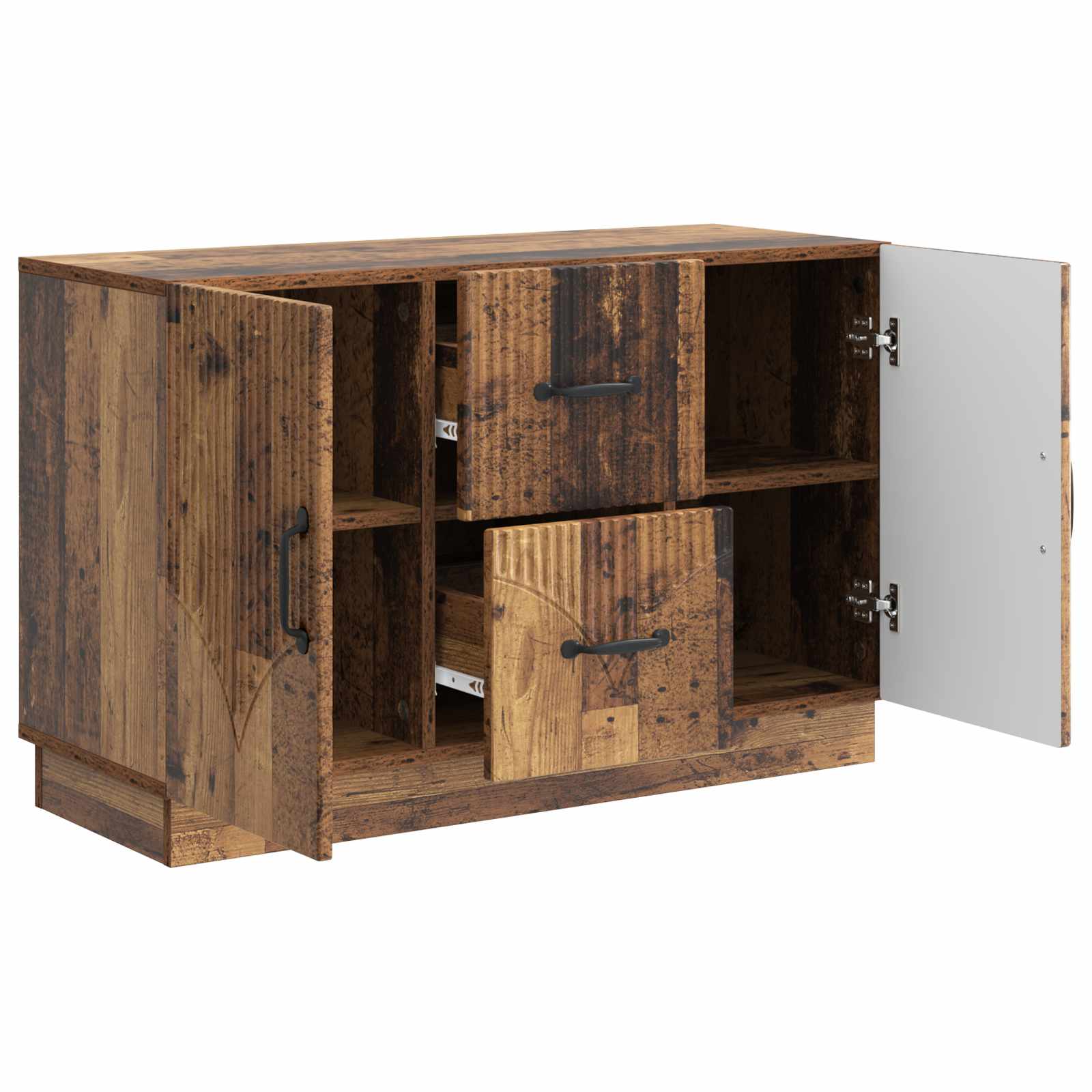 vidaXL Bufet Stare drewno 89 x 34,5 x 57 cm Drewno inżynieryjne