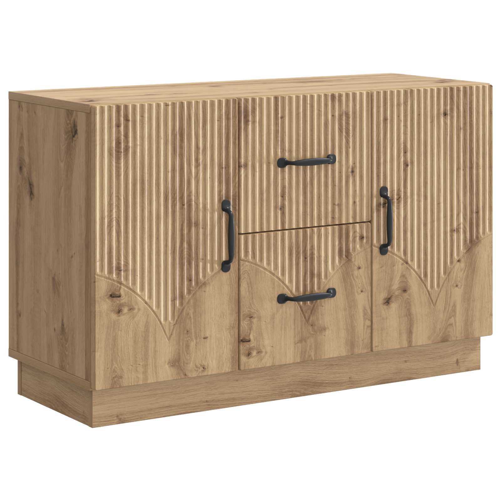 vidaXL Bufet Dąb artisan 89 x 34,5 x 57 cm Drewno inżynieryjne