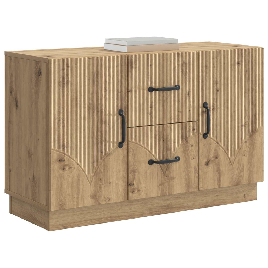 vidaXL Bufet Dąb artisan 89 x 34,5 x 57 cm Drewno inżynieryjne