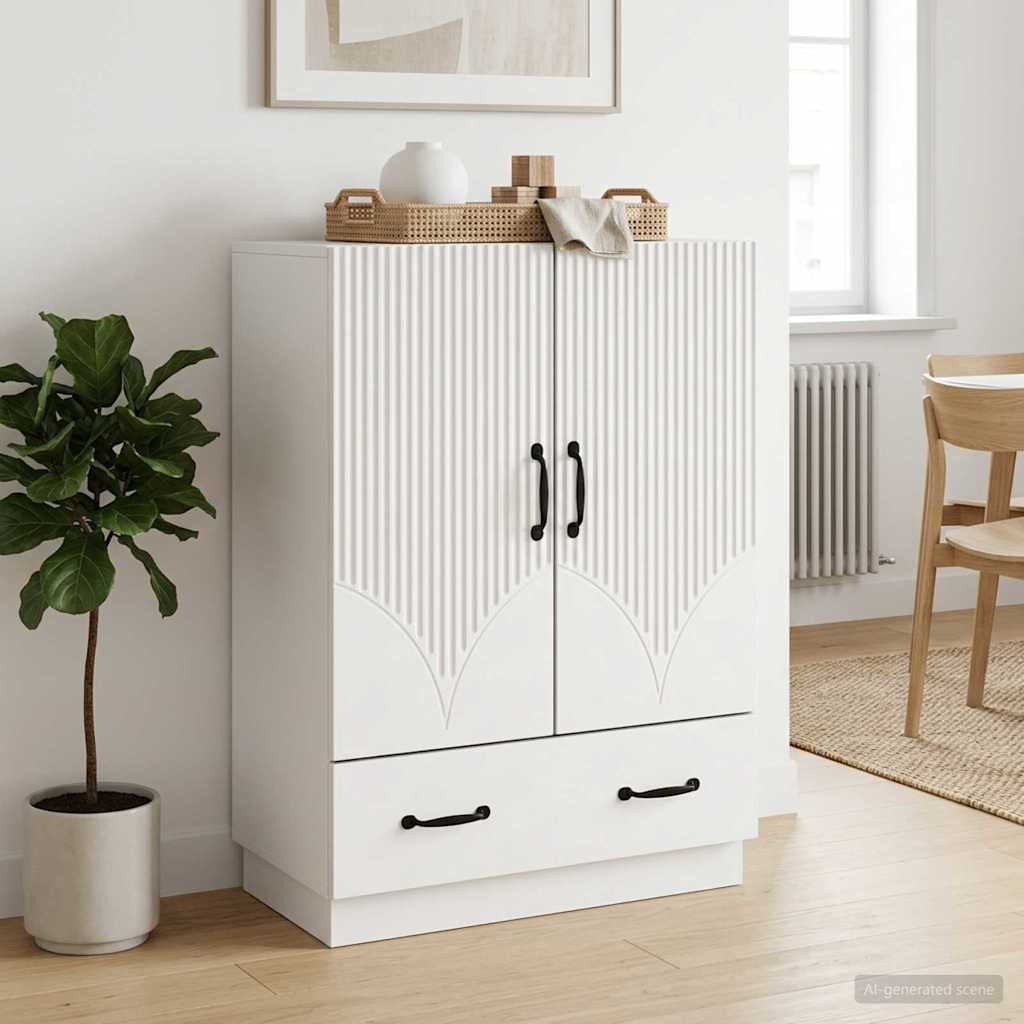 vidaXL Bufet Biały 66 x 34,5 x 92 cm Drewno inżynieryjne