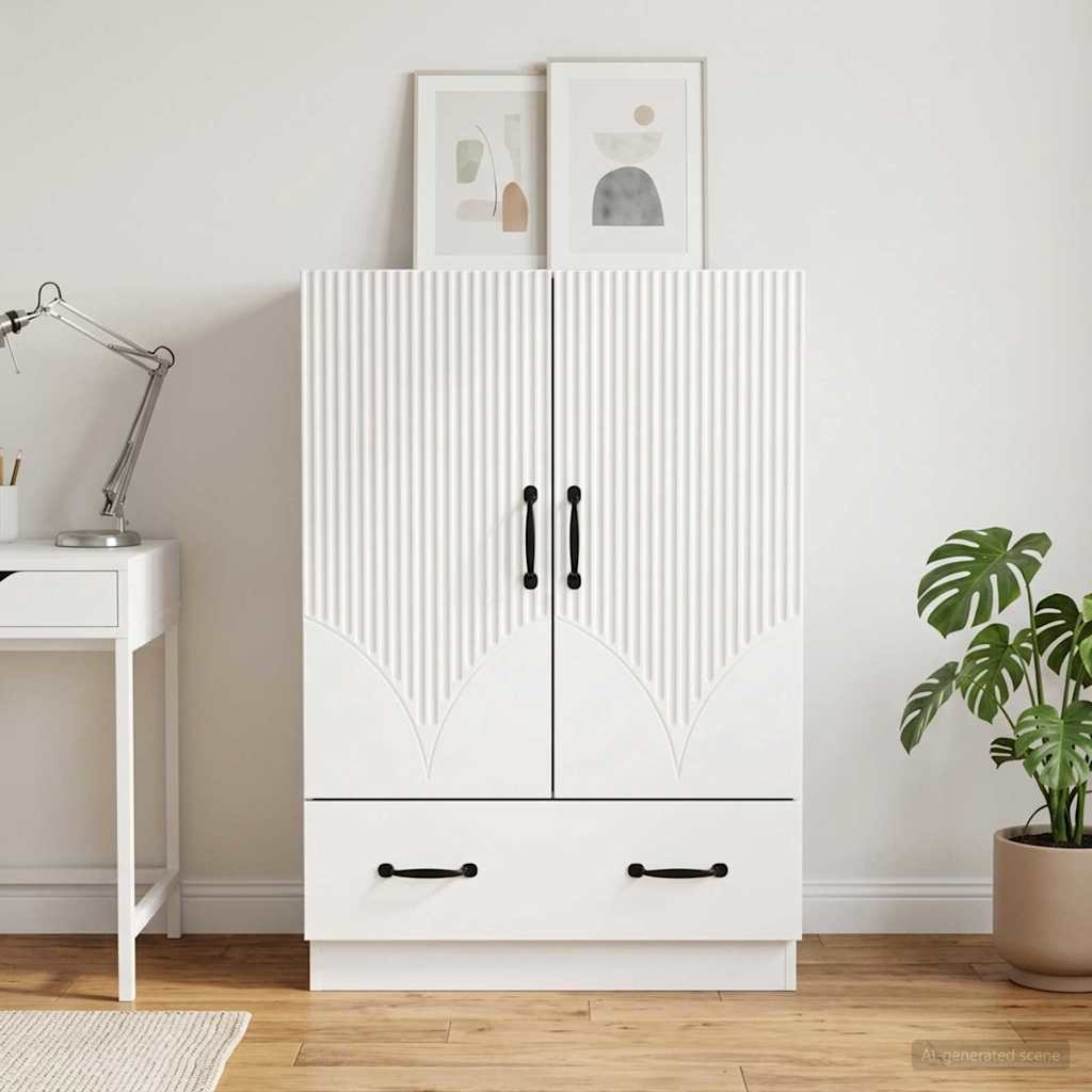 vidaXL Bufet Biały 66 x 34,5 x 92 cm Drewno inżynieryjne