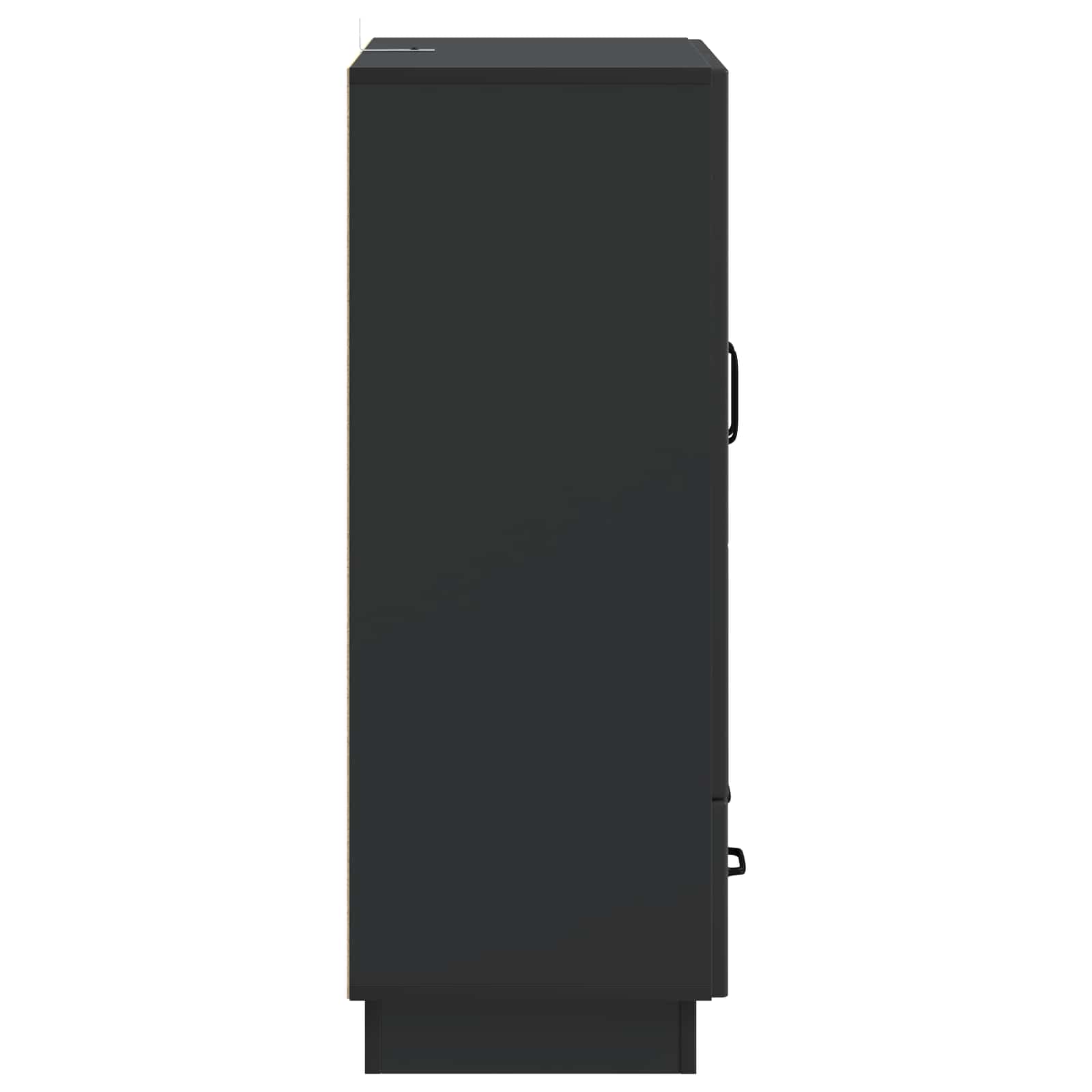 vidaXL Bufet z szufladą Czarny 66 x 34,5 x 92 cm Drewno inżynieryjne
