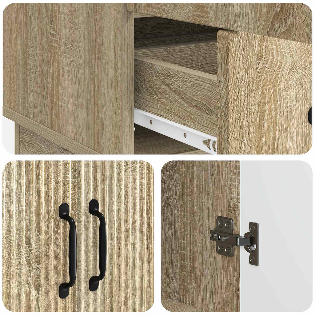 vidaXL Bufet dąb Sonoma 66 x 34,5 x 92 cm Drewno inżynieryjne