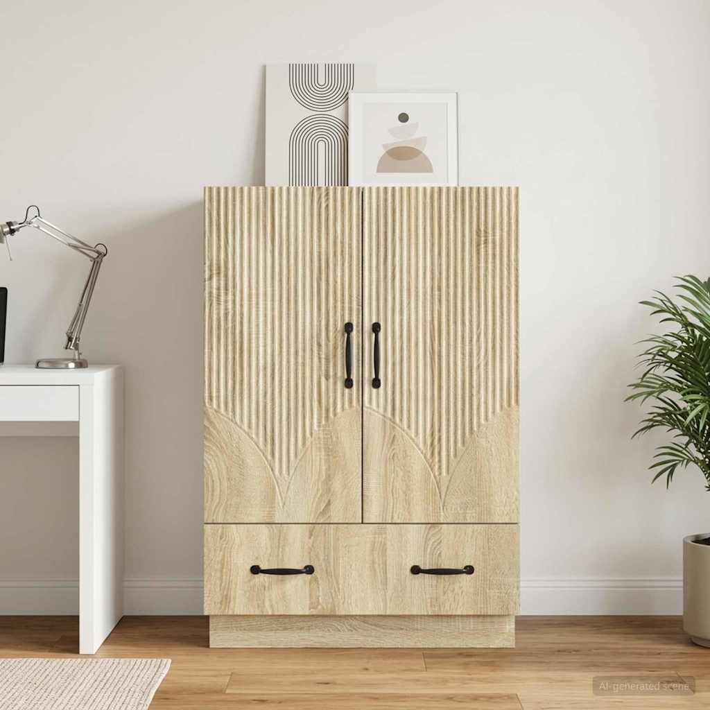vidaXL Bufet dąb Sonoma 66 x 34,5 x 92 cm Drewno inżynieryjne
