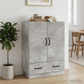 vidaXL Bufet Betonowy szary 66 x 34,5 x 92 cm Drewno inżynieryjne