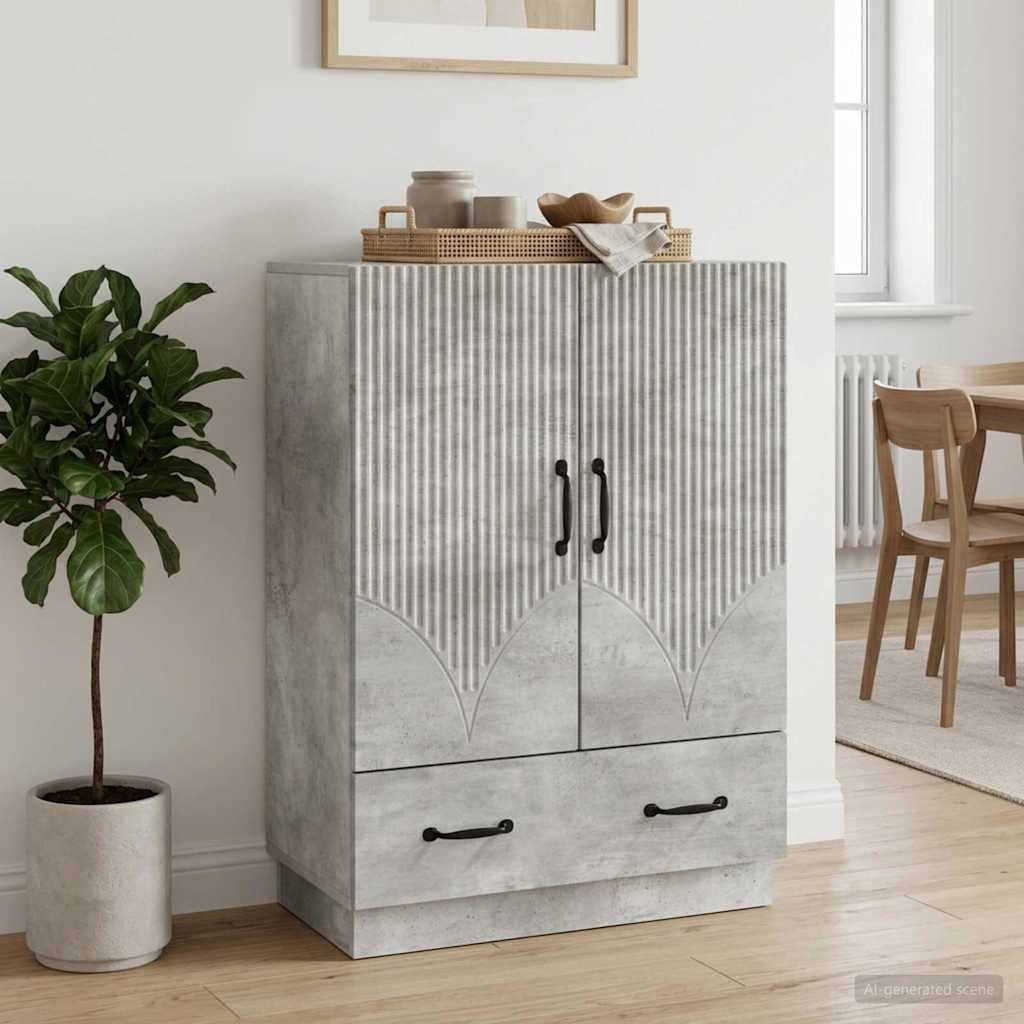 vidaXL Bufet Betonowy szary 66 x 34,5 x 92 cm Drewno inżynieryjne