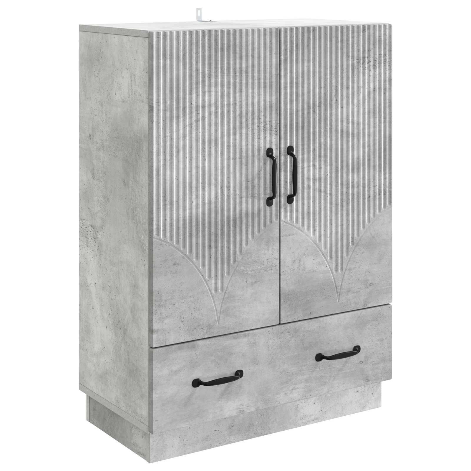 vidaXL Bufet Betonowy szary 66 x 34,5 x 92 cm Drewno inżynieryjne