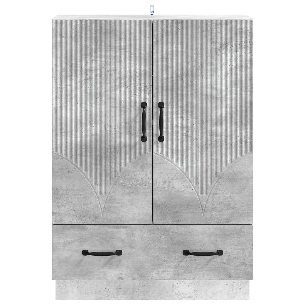 vidaXL Bufet Betonowy szary 66 x 34,5 x 92 cm Drewno inżynieryjne