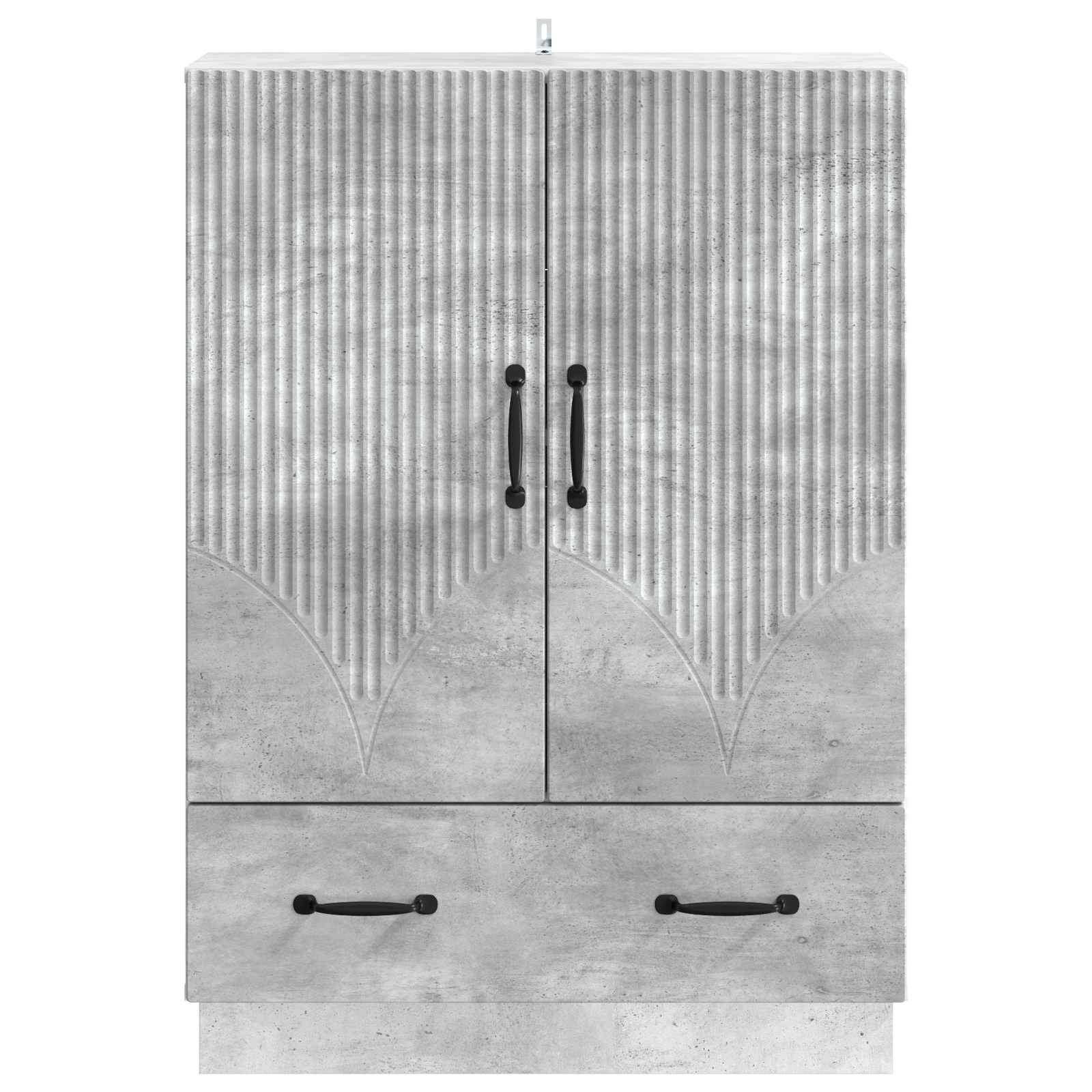 vidaXL Bufet Betonowy szary 66 x 34,5 x 92 cm Drewno inżynieryjne