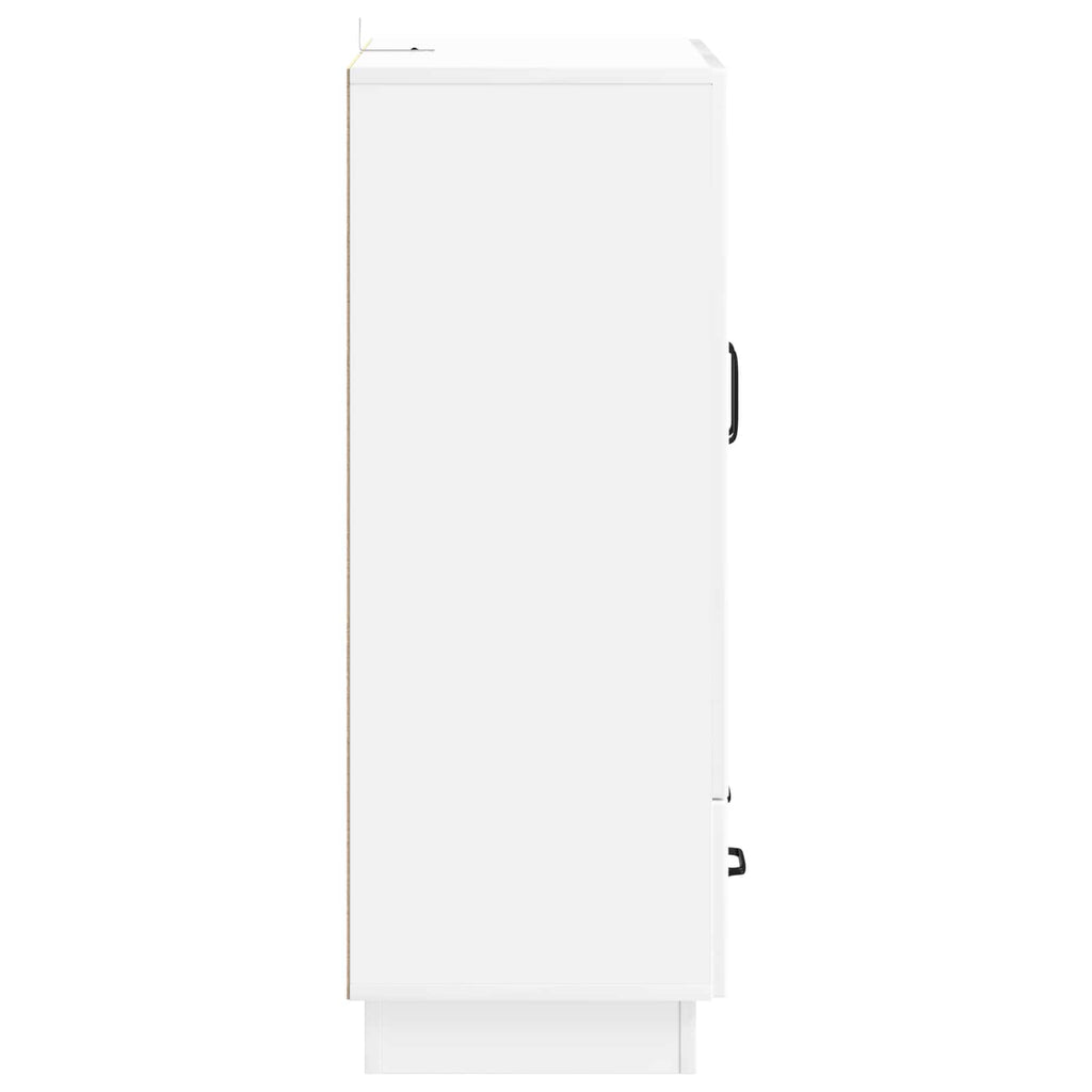 vidaXL Bufet Biały wysoki połysk 66 x 34,5 x 92 cm Drewno inżynieryjne