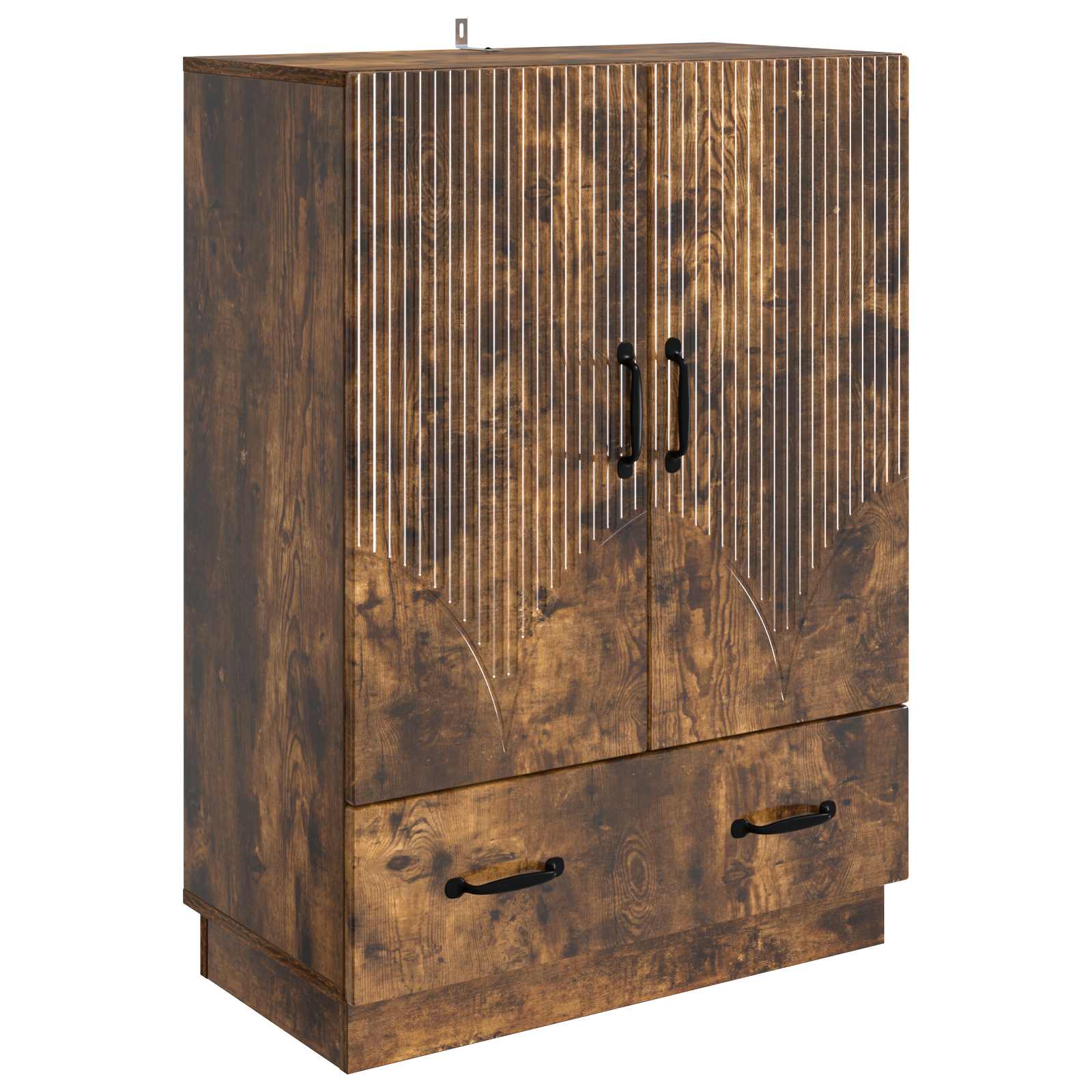 vidaXL Bufet Dąb wędzony 66 x 34,5 x 92 cm Drewno inżynieryjne