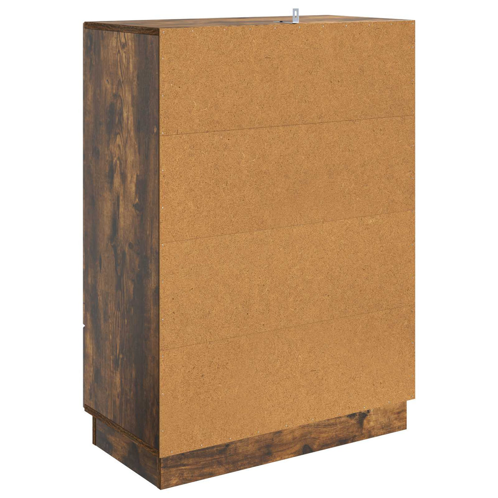 vidaXL Bufet Dąb wędzony 66 x 34,5 x 92 cm Drewno inżynieryjne