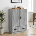 vidaXL Bufet Szary Sonoma 66 x 34,5 x 92 cm Drewno inżynieryjne