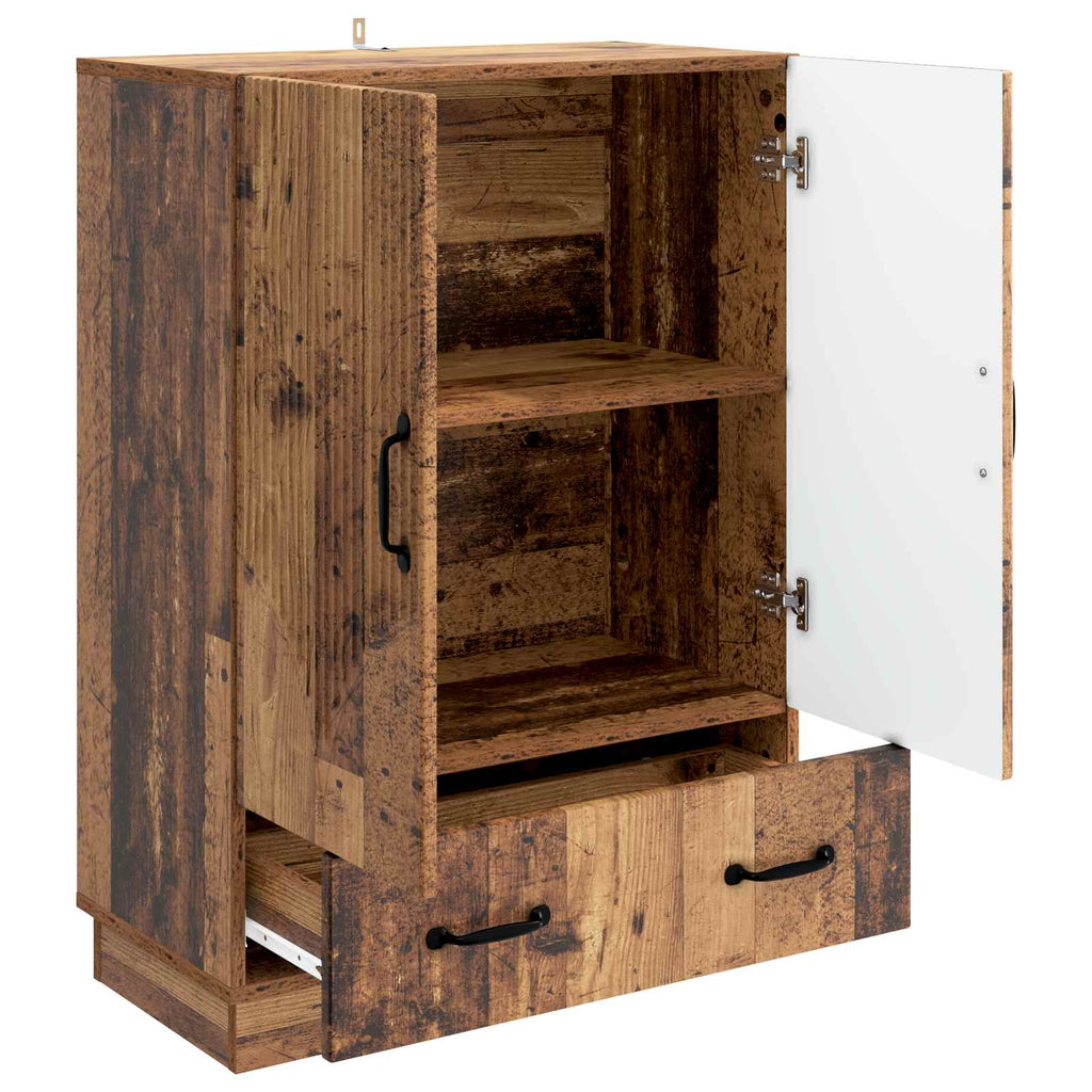 vidaXL Bufet Stare drewno 66 x 34,5 x 92 cm Drewno inżynieryjne