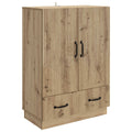 vidaXL Bufet Dąb artisan 66 x 34,5 x 92 cm Drewno inżynieryjne