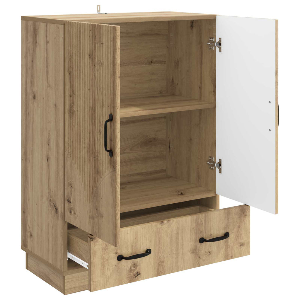 vidaXL Bufet Dąb artisan 66 x 34,5 x 92 cm Drewno inżynieryjne