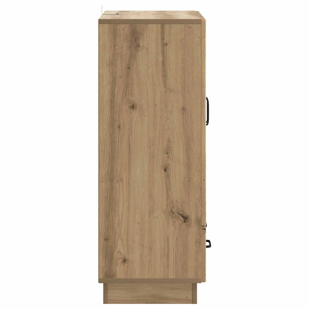 vidaXL Bufet Dąb artisan 66 x 34,5 x 92 cm Drewno inżynieryjne