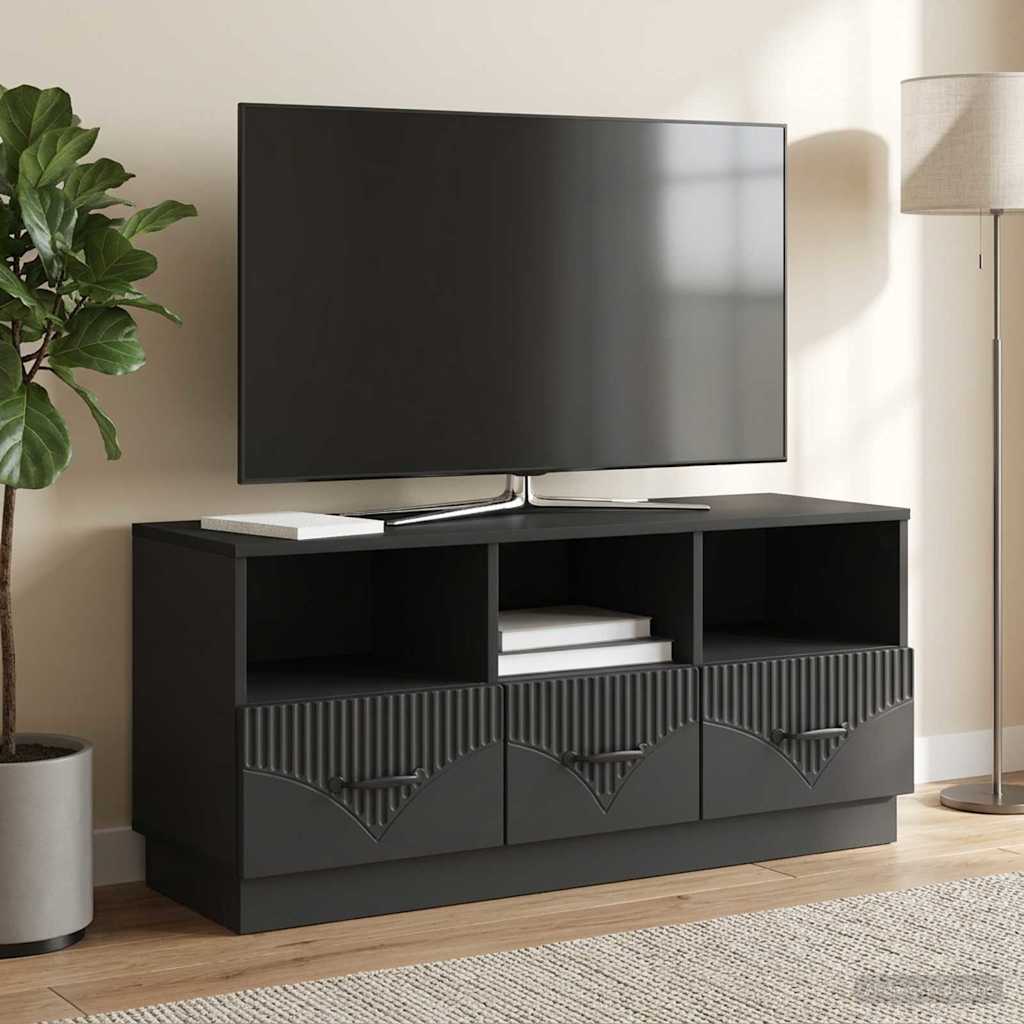 vidaXL Szafka pod telewizor z szufladą Czarny 102 x 34,5 x 47 cm