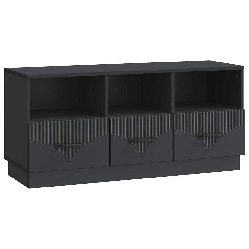 vidaXL Szafka pod telewizor z szufladą Czarny 102 x 34,5 x 47 cm