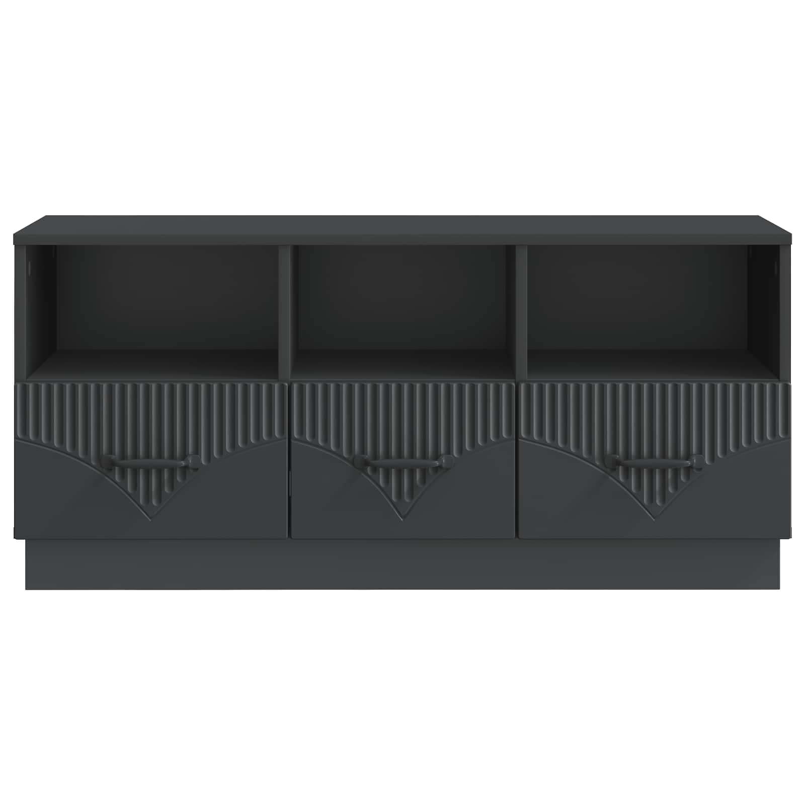 vidaXL Szafka pod telewizor z szufladą Czarny 102 x 34,5 x 47 cm