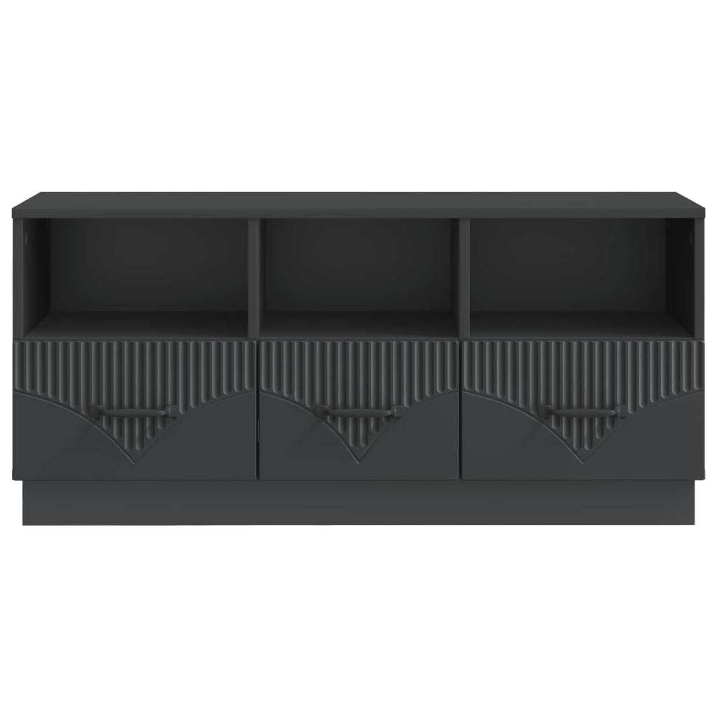 vidaXL Szafka pod telewizor z szufladą Czarny 102 x 34,5 x 47 cm