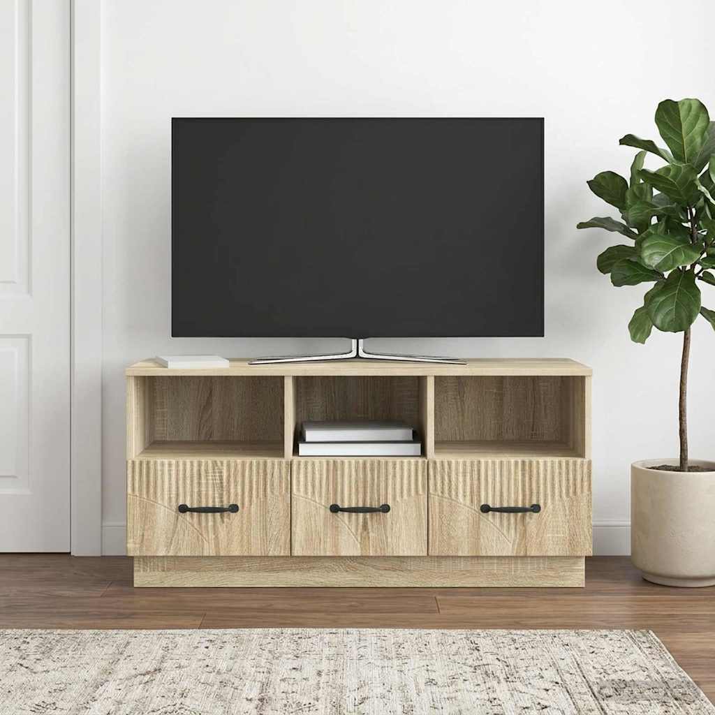 vidaXL Szafka pod telewizor z szufladą dąb Sonoma 102 x 34,5 x 47 cm