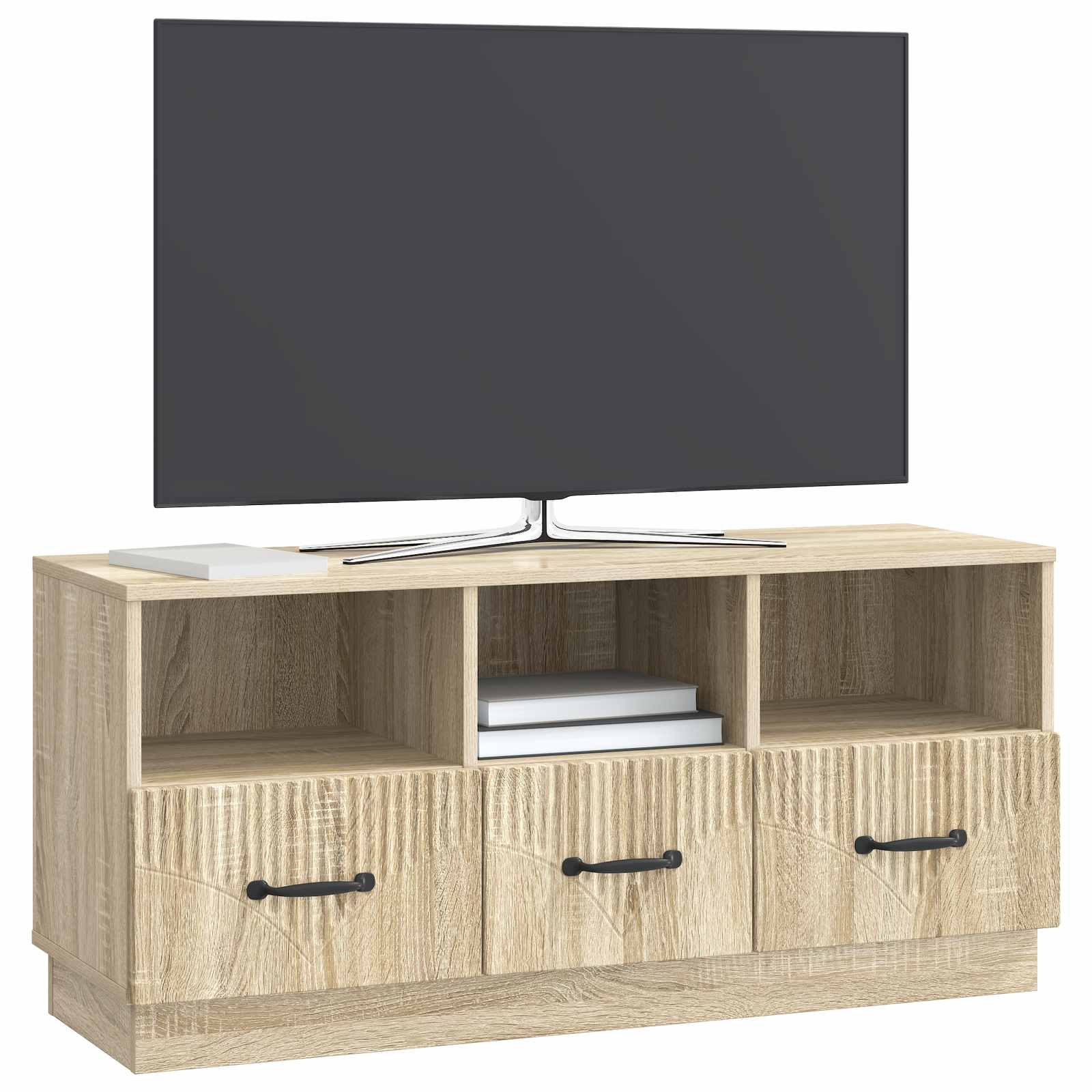 vidaXL Szafka pod telewizor z szufladą dąb Sonoma 102 x 34,5 x 47 cm