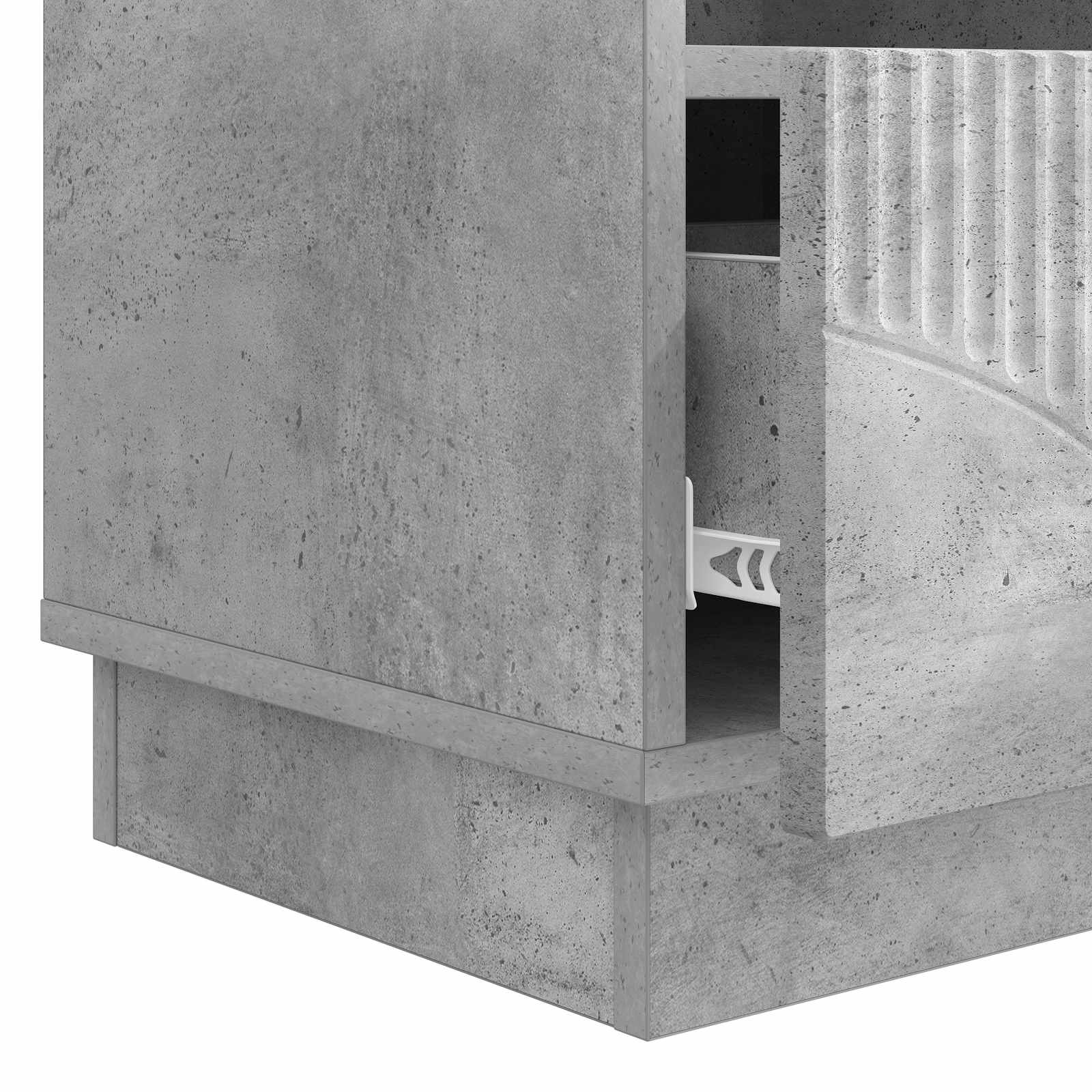 vidaXL Szafka pod telewizor Betonowy szary 102 x 34,5 x 47 cm