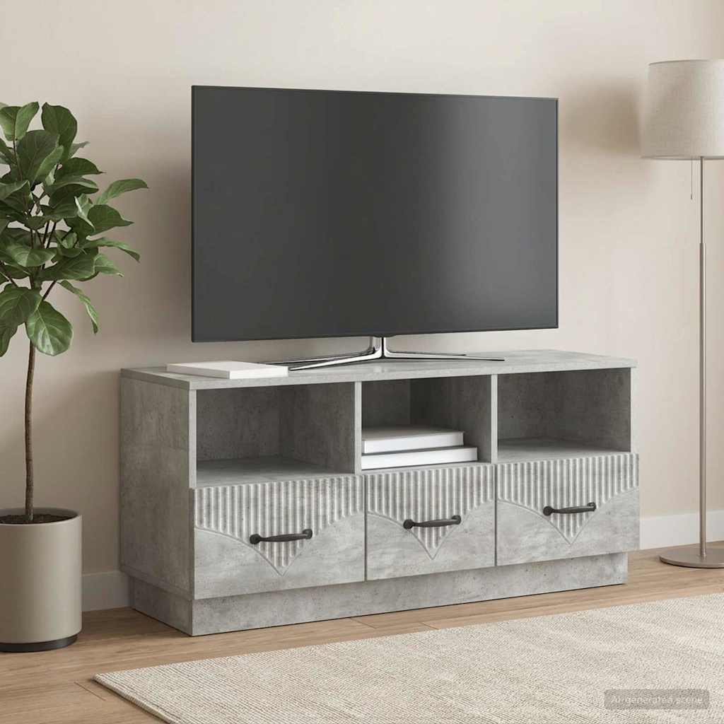 vidaXL Szafka pod telewizor Betonowy szary 102 x 34,5 x 47 cm