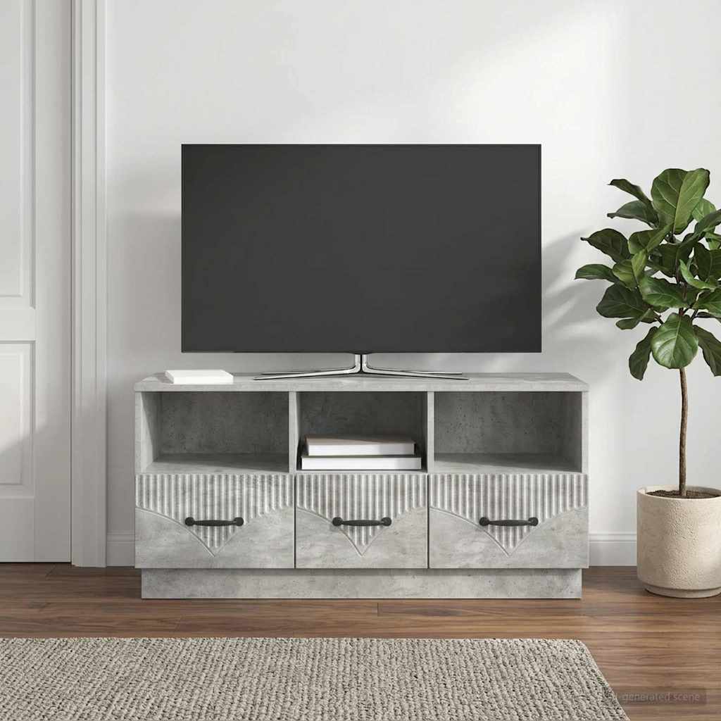 vidaXL Szafka pod telewizor Betonowy szary 102 x 34,5 x 47 cm