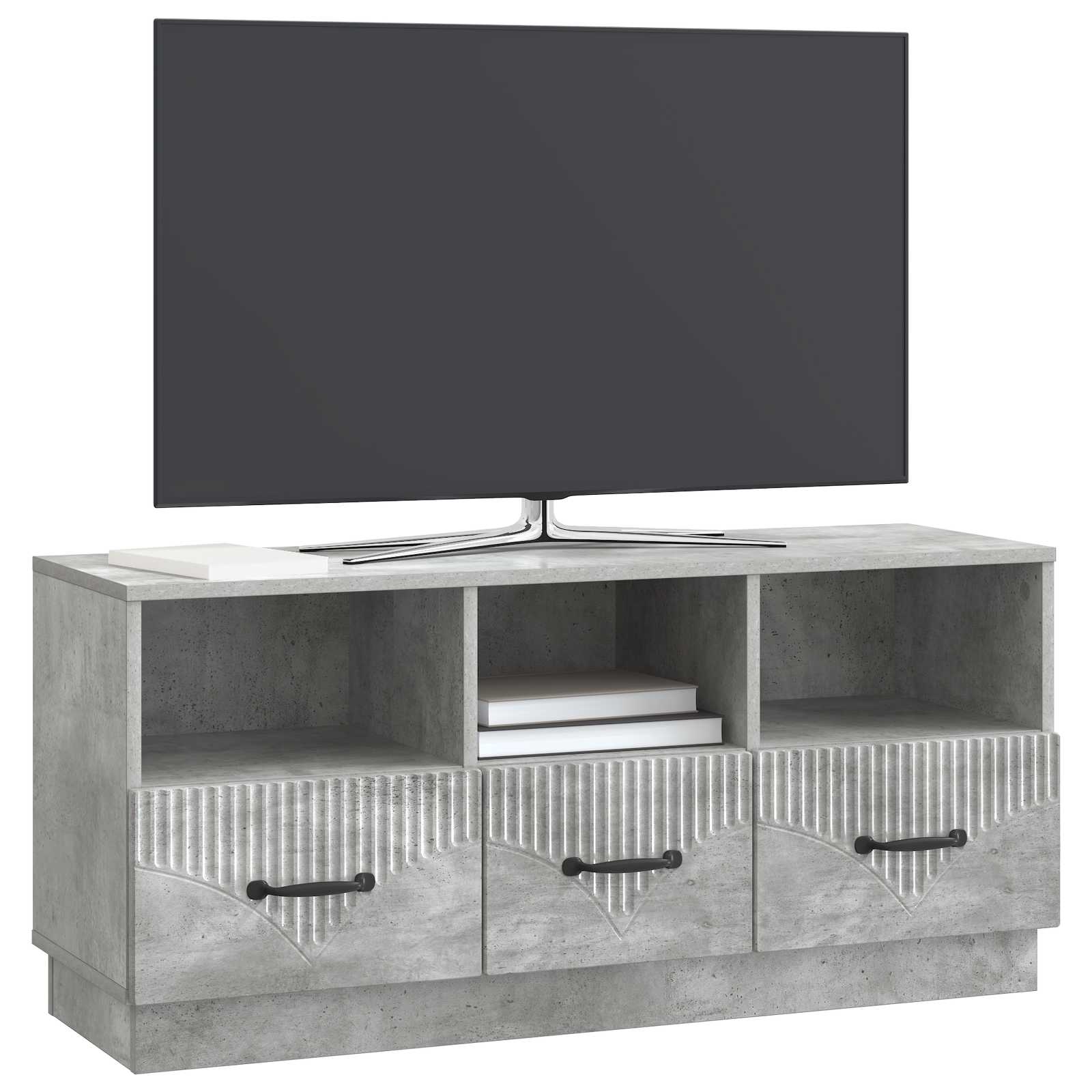 vidaXL Szafka pod telewizor Betonowy szary 102 x 34,5 x 47 cm