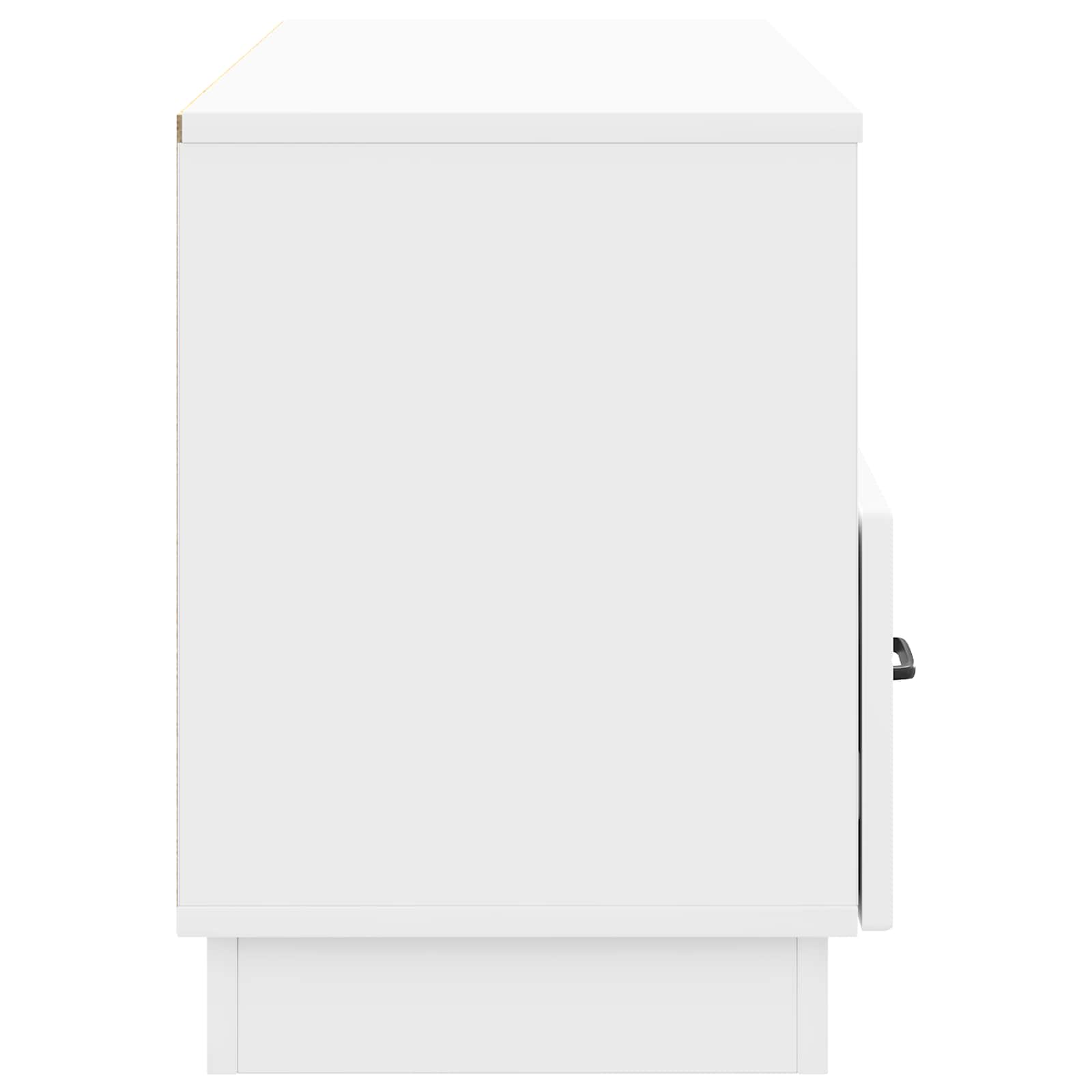 vidaXL Szafka pod telewizor Biały wysoki połysk 102 x 34,5 x 47 cm