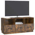 vidaXL Szafka pod telewizor z szufladą Dąb wędzony 102 x 34,5 x 47 cm