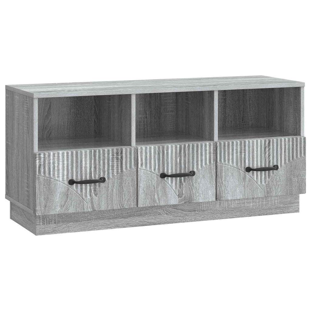 vidaXL Szafka pod telewizor z szufladą Szary Sonoma 102 x 34,5 x 47 cm