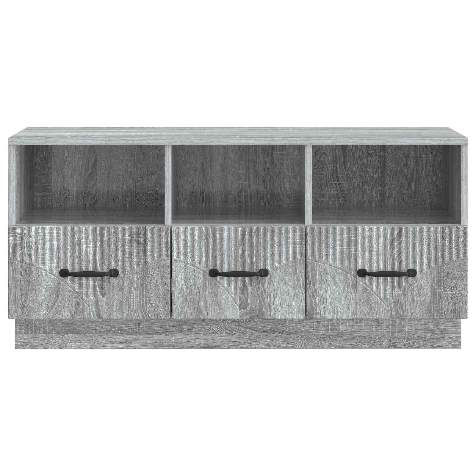 vidaXL Szafka pod telewizor z szufladą Szary Sonoma 102 x 34,5 x 47 cm