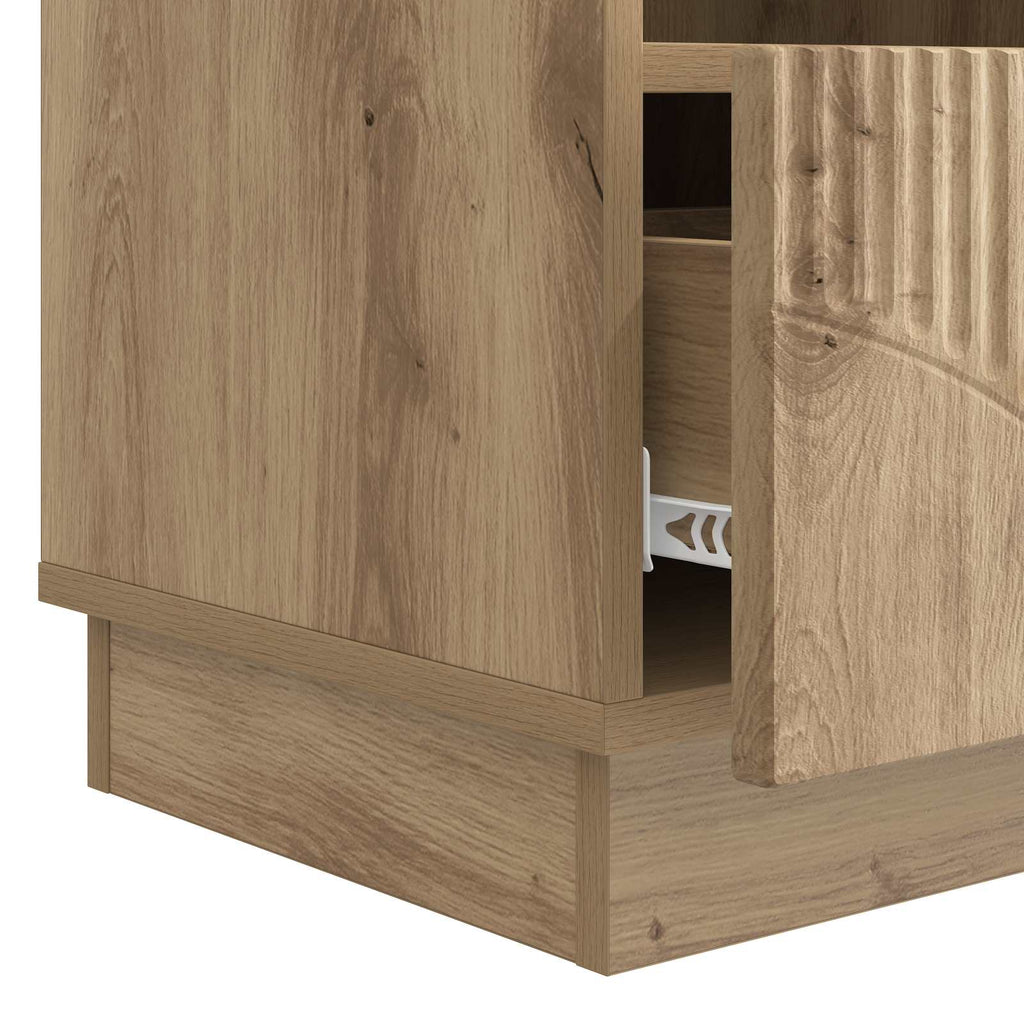 vidaXL Szafka pod telewizor z szufladą Dąb artisan 102 x 34,5 x 47 cm