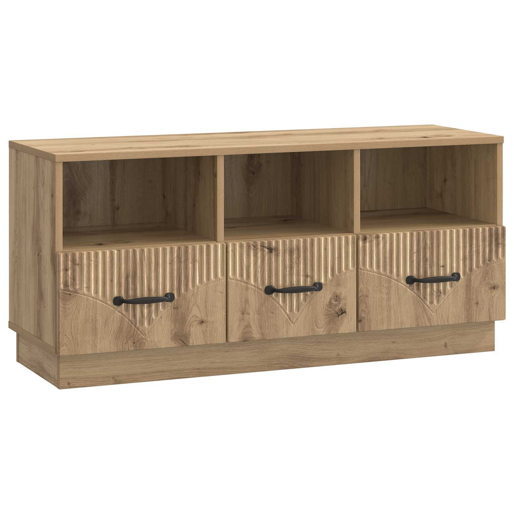 vidaXL Szafka pod telewizor z szufladą Dąb artisan 102 x 34,5 x 47 cm