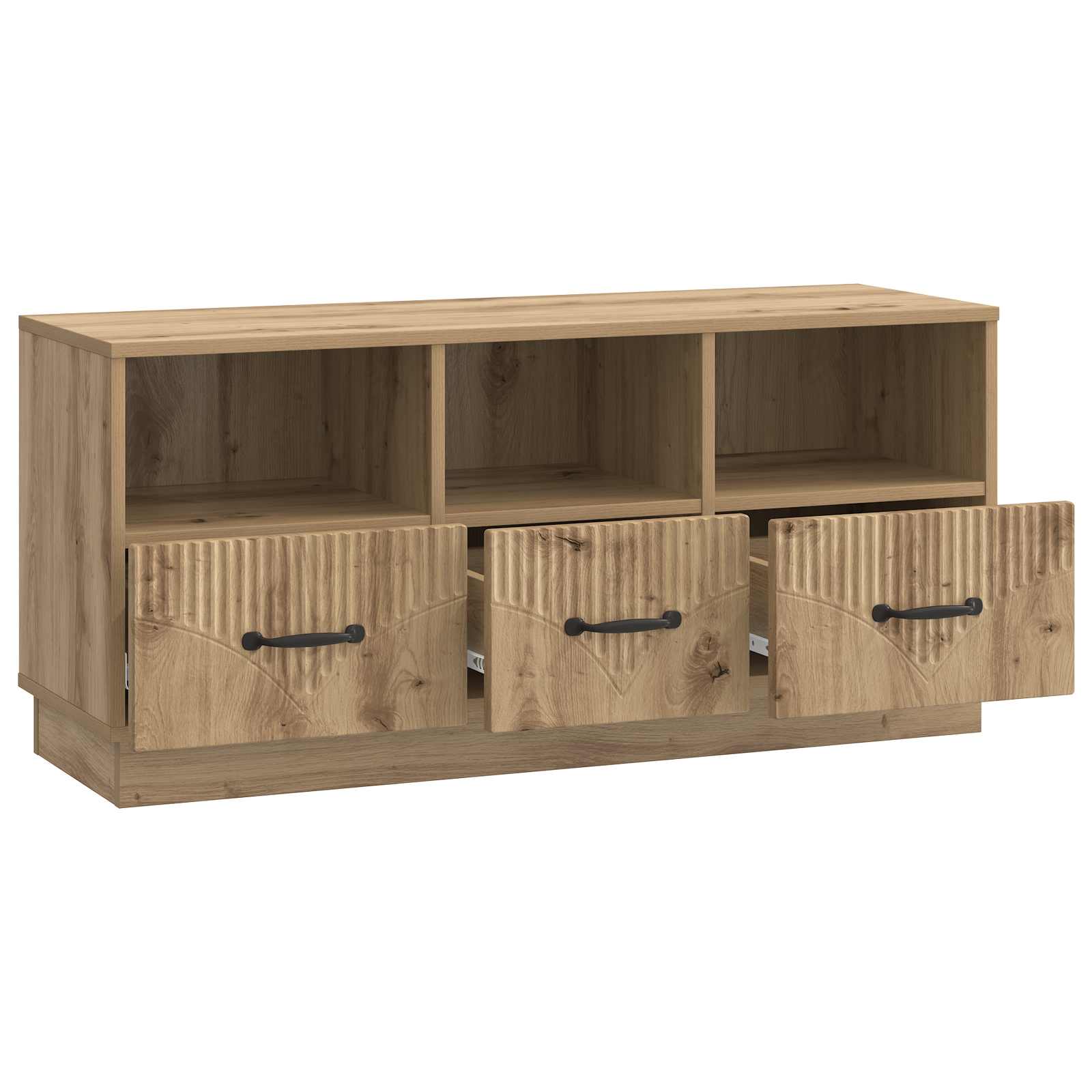 vidaXL Szafka pod telewizor z szufladą Dąb artisan 102 x 34,5 x 47 cm