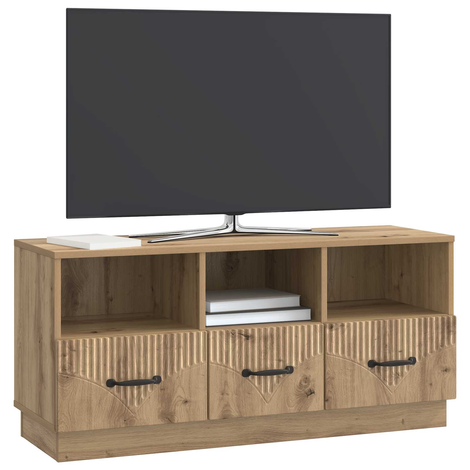 vidaXL Szafka pod telewizor z szufladą Dąb artisan 102 x 34,5 x 47 cm