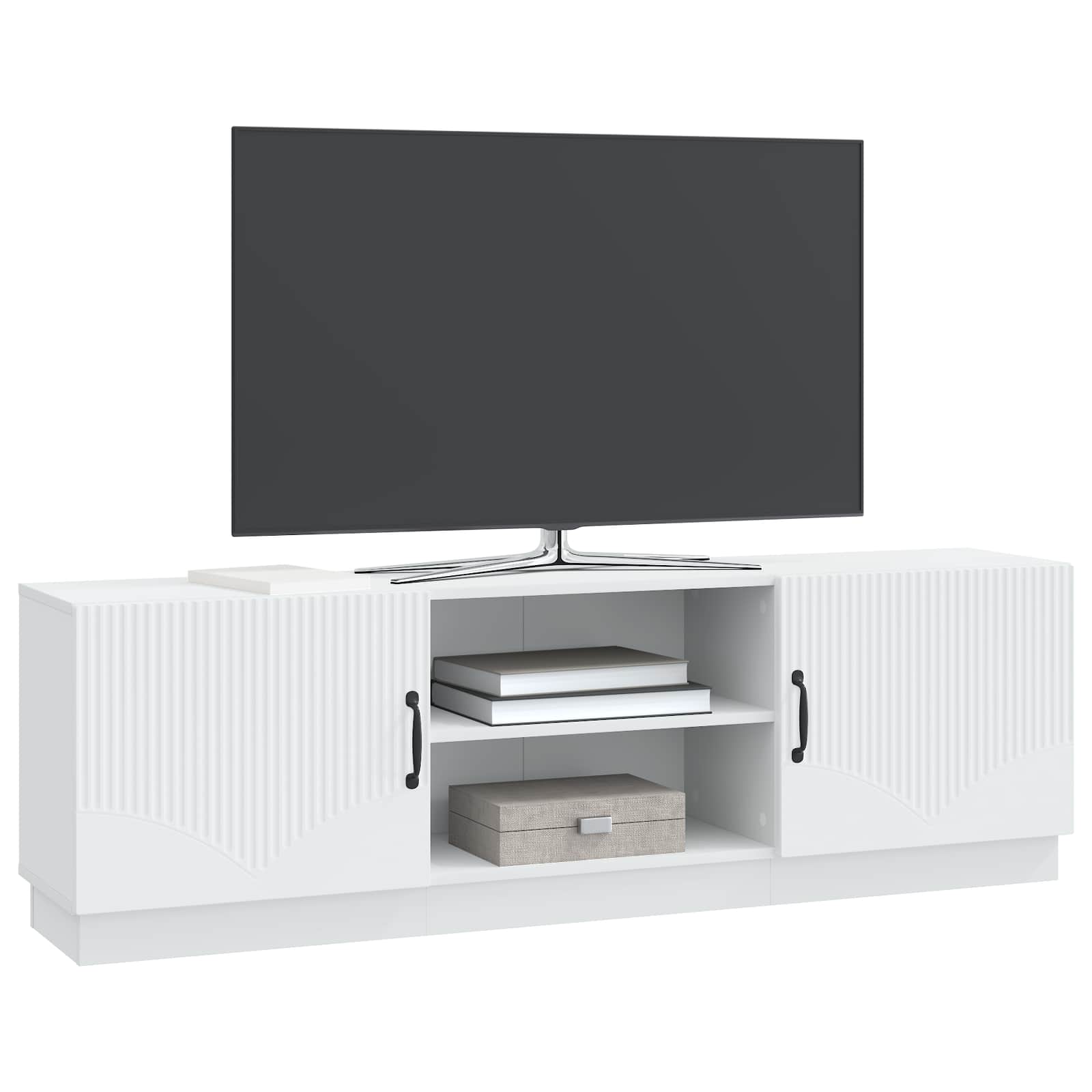 vidaXL Szafka pod telewizor Biały 150 x 31 x 47 cm Drewno inżynieryjne