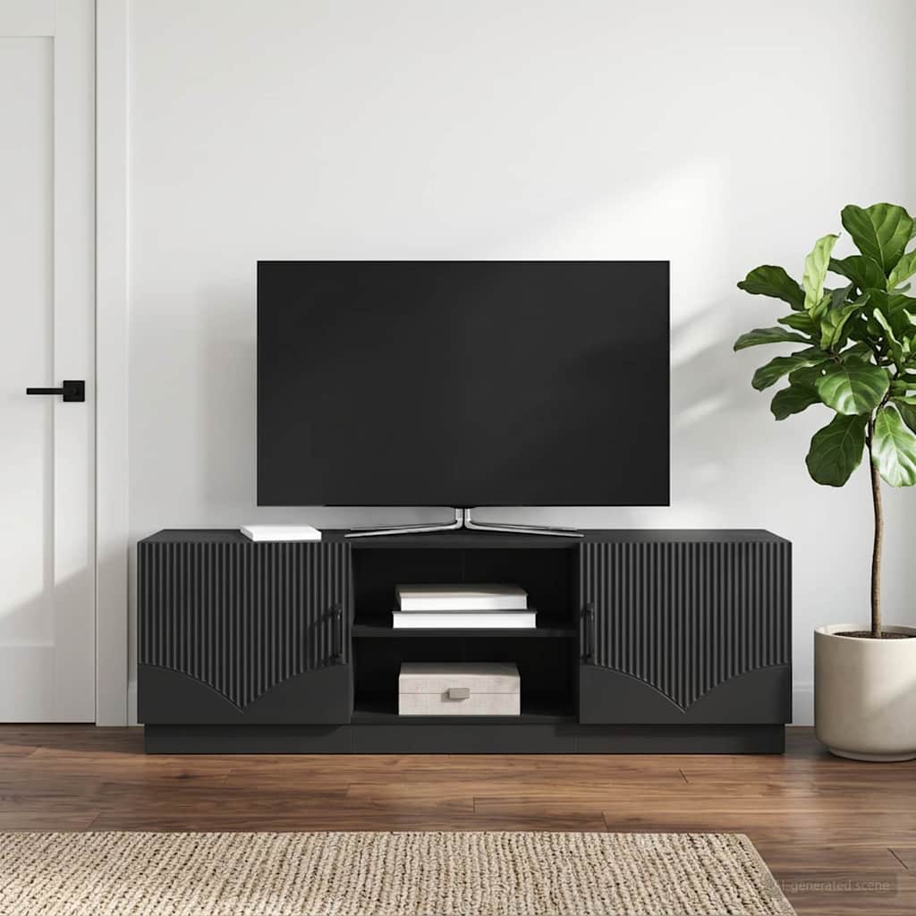 vidaXL Szafka pod telewizor Czarny 150 x 31 x 47 cm
