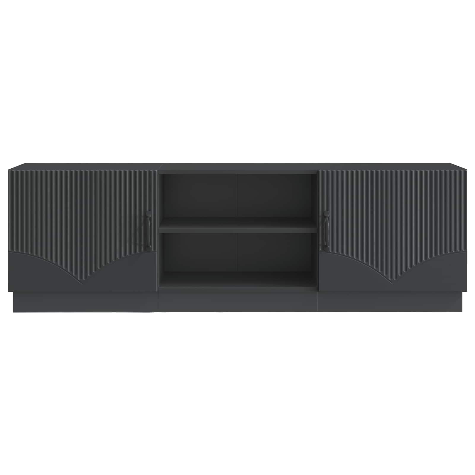 vidaXL Szafka pod telewizor Czarny 150 x 31 x 47 cm