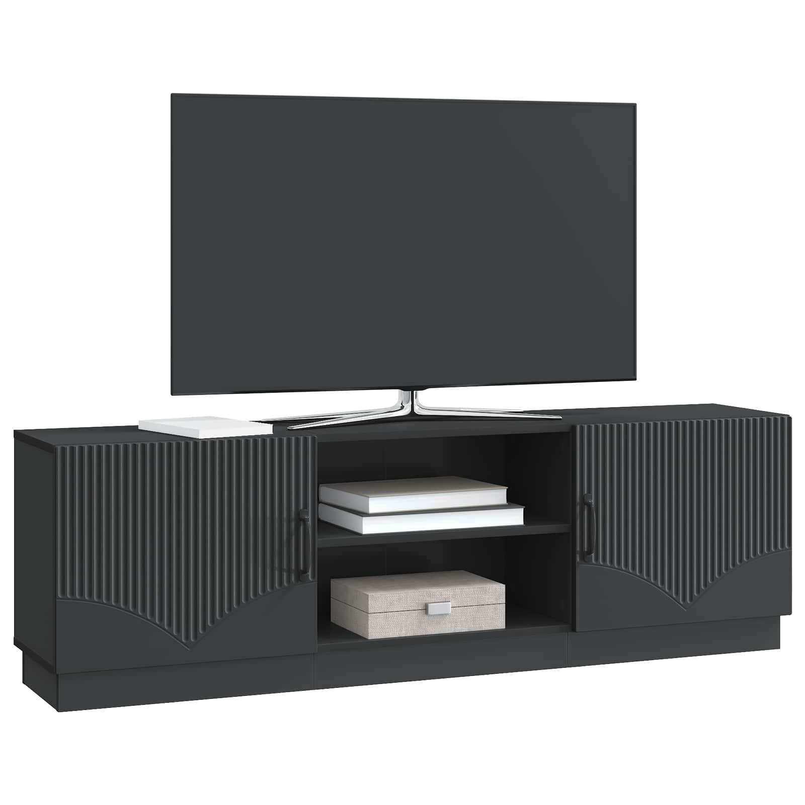 vidaXL Szafka pod telewizor Czarny 150 x 31 x 47 cm