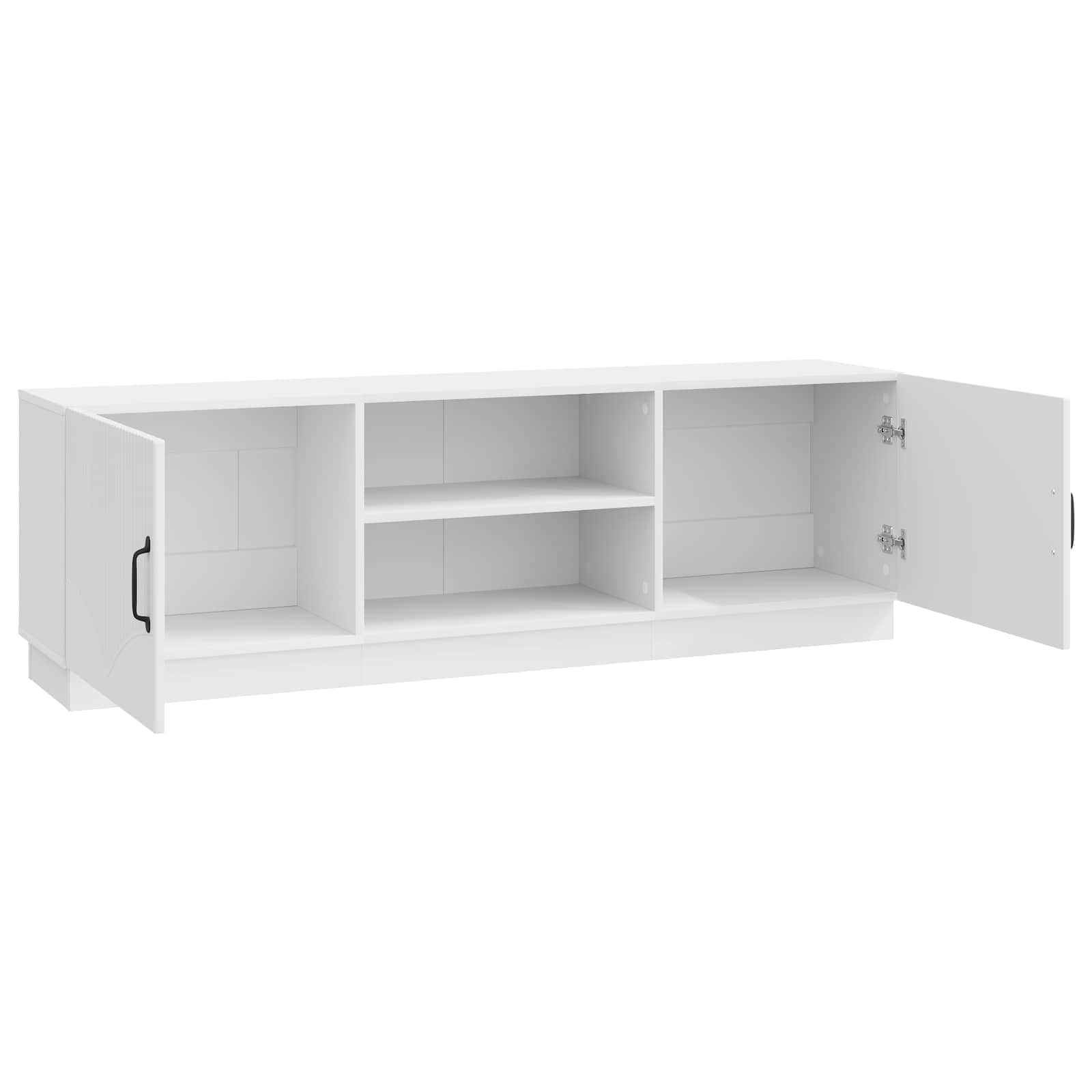 vidaXL Szafka pod telewizor Biały wysoki połysk 150 x 31 x 47 cm