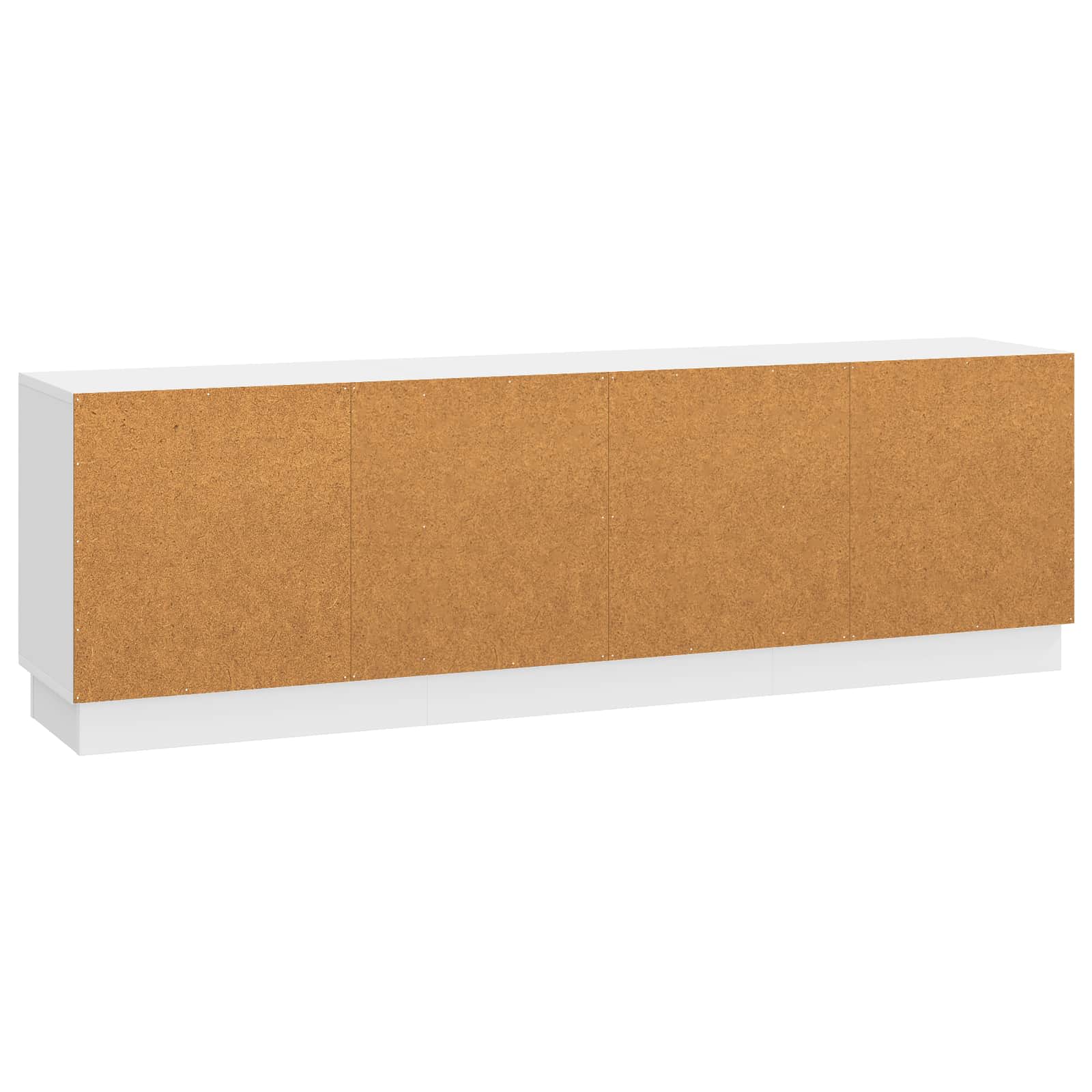 vidaXL Szafka pod telewizor Biały wysoki połysk 150 x 31 x 47 cm