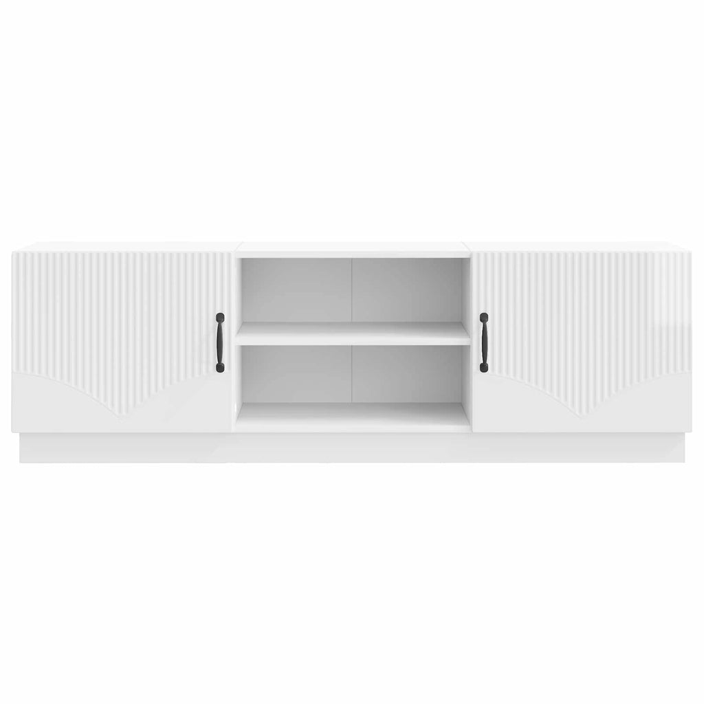 vidaXL Szafka pod telewizor Biały wysoki połysk 150 x 31 x 47 cm