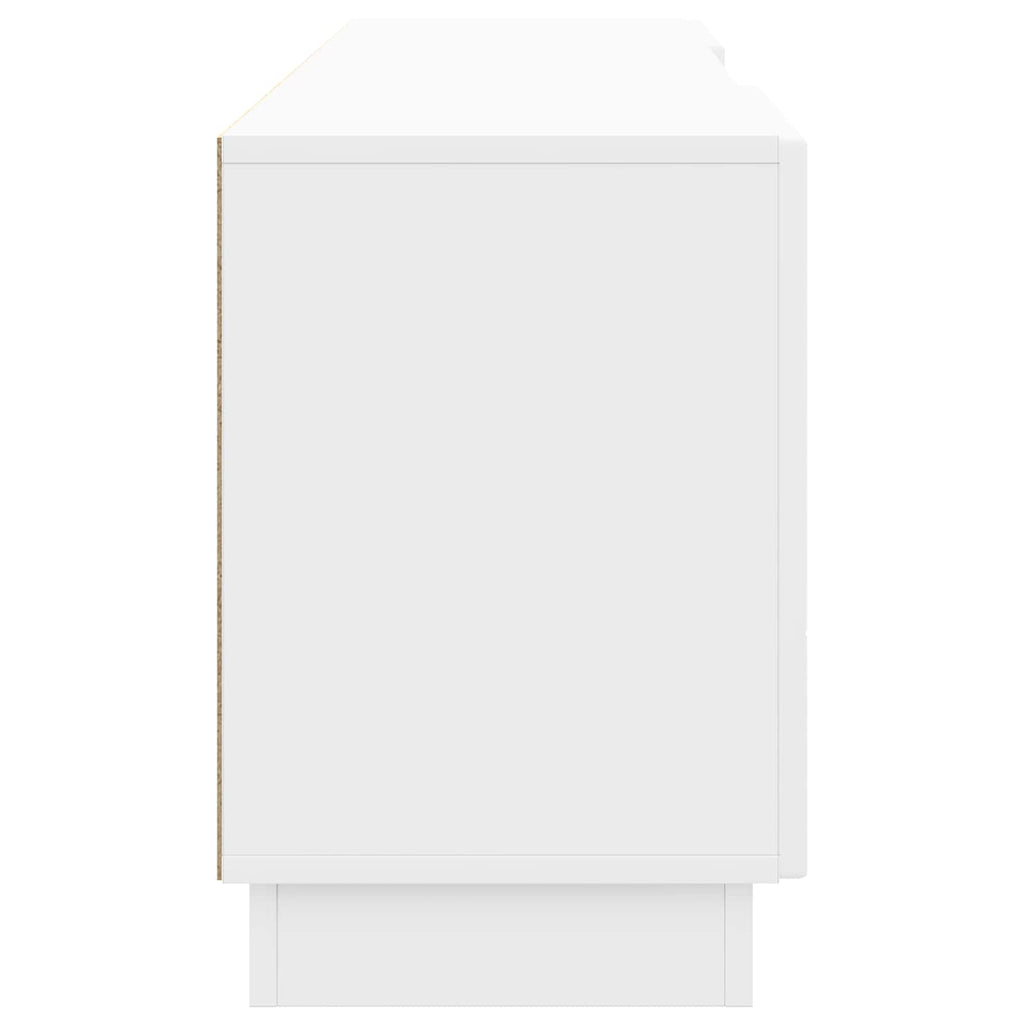 vidaXL Szafka pod telewizor Biały wysoki połysk 150 x 31 x 47 cm