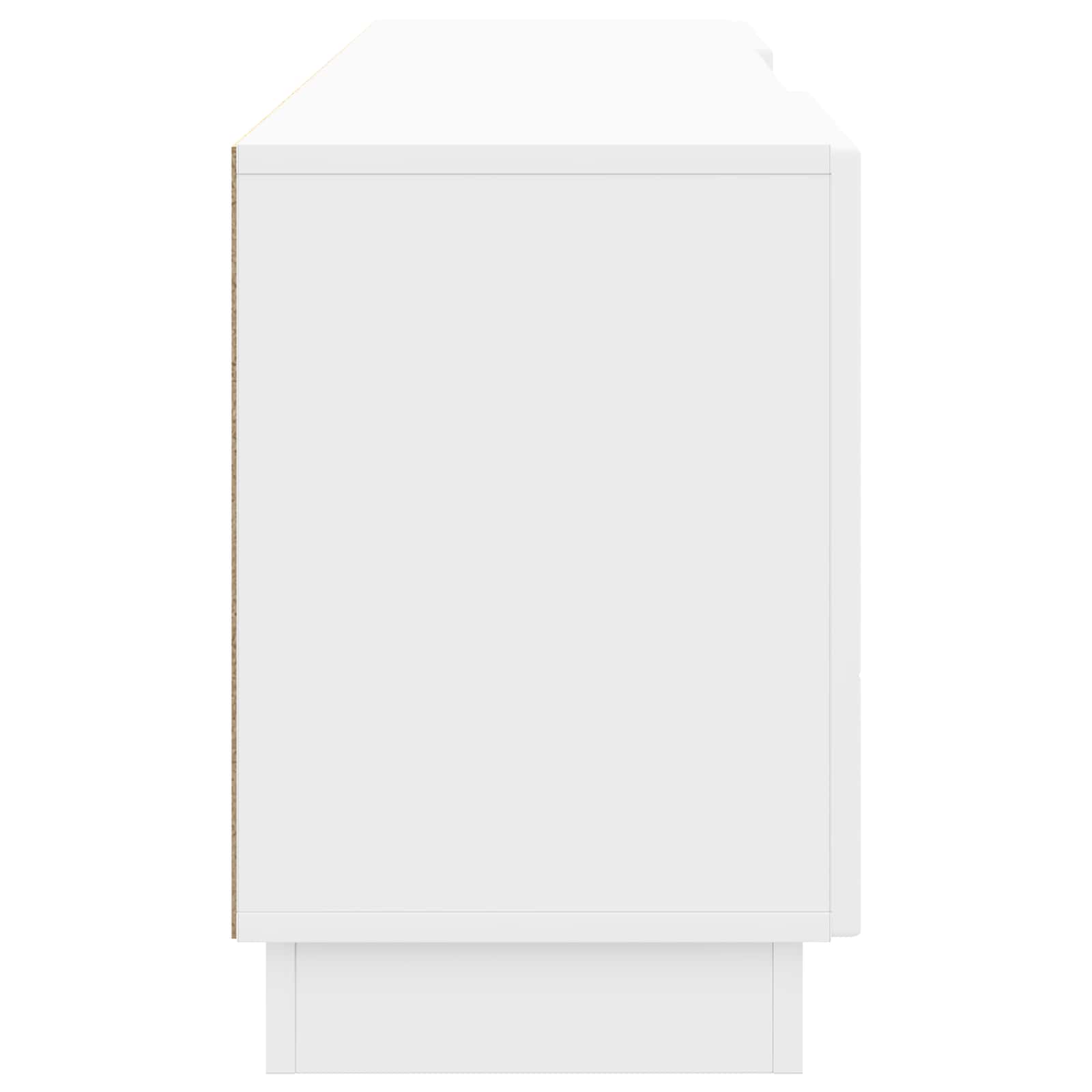 vidaXL Szafka pod telewizor Biały wysoki połysk 150 x 31 x 47 cm